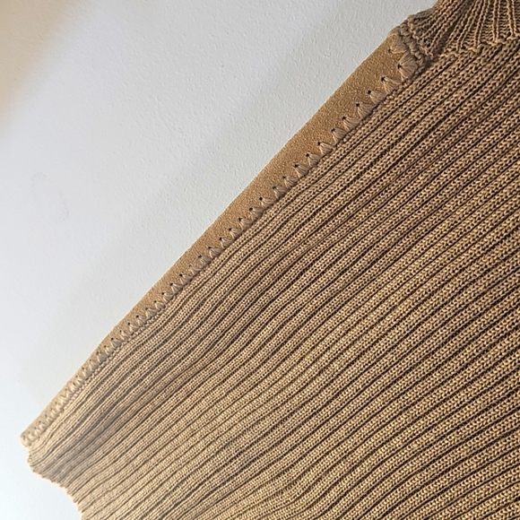 Vintage 70S Genuine Leather Sweater Vest by Joyce LARGE - Picture 7 of 8